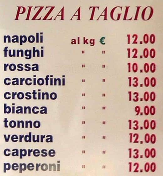 Menu di Poulet Rôti 