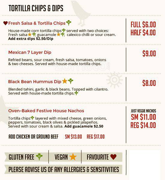 Burrito Grill Menu, Menu for Burrito Grill, Kimberley, Kimberley