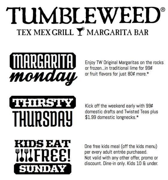 menu-at-tumbleweed-pub-bar-heath