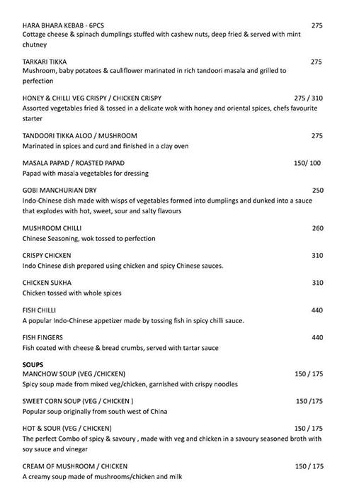 Menu at LEDA BPS Garden Restaurant, Margao