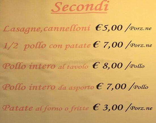 Menu di Da Coriolano Pizza e Kebab Roma 