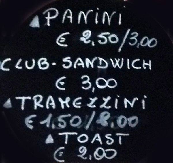Menu di Namastè 