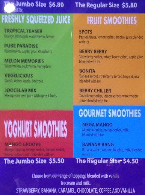 Jooce Lab Menu, Menu for Jooce Lab, South Wharf, Melbourne - Urbanspoon ...