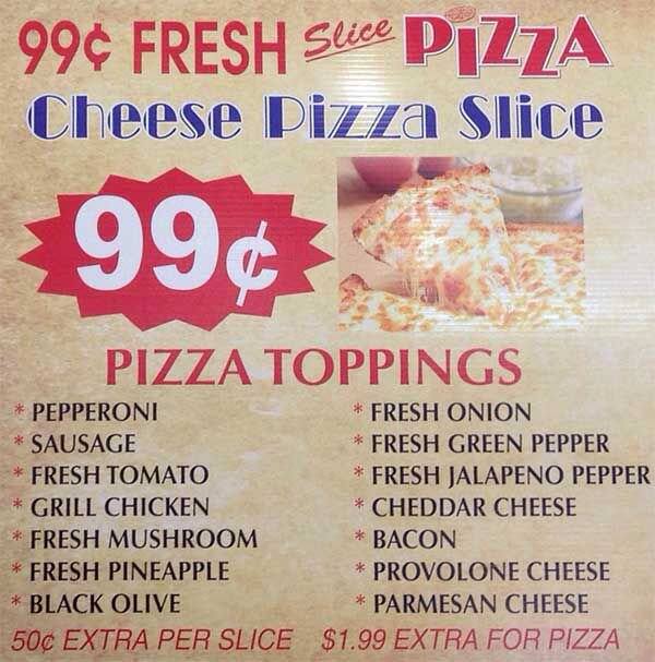 Fresh Slice Pizza Menu, Menu for Fresh Slice Pizza, Lower East Side ...