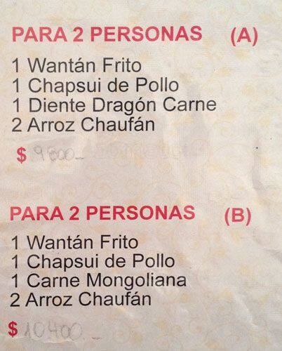 Carta de bella Oriente