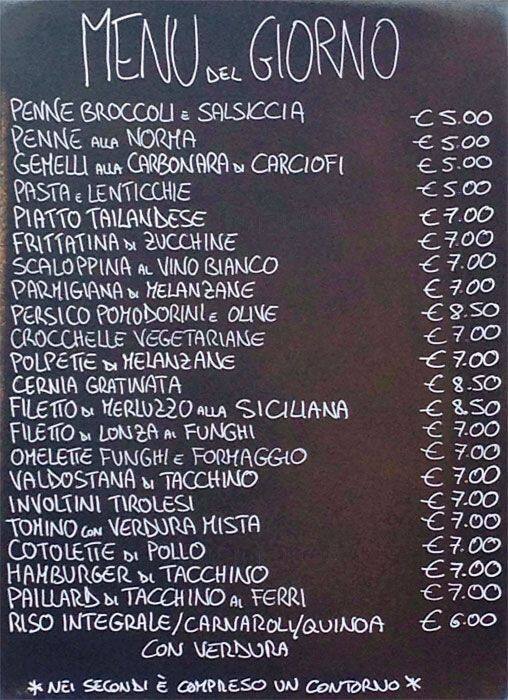 Menu di Bar Washington 76 