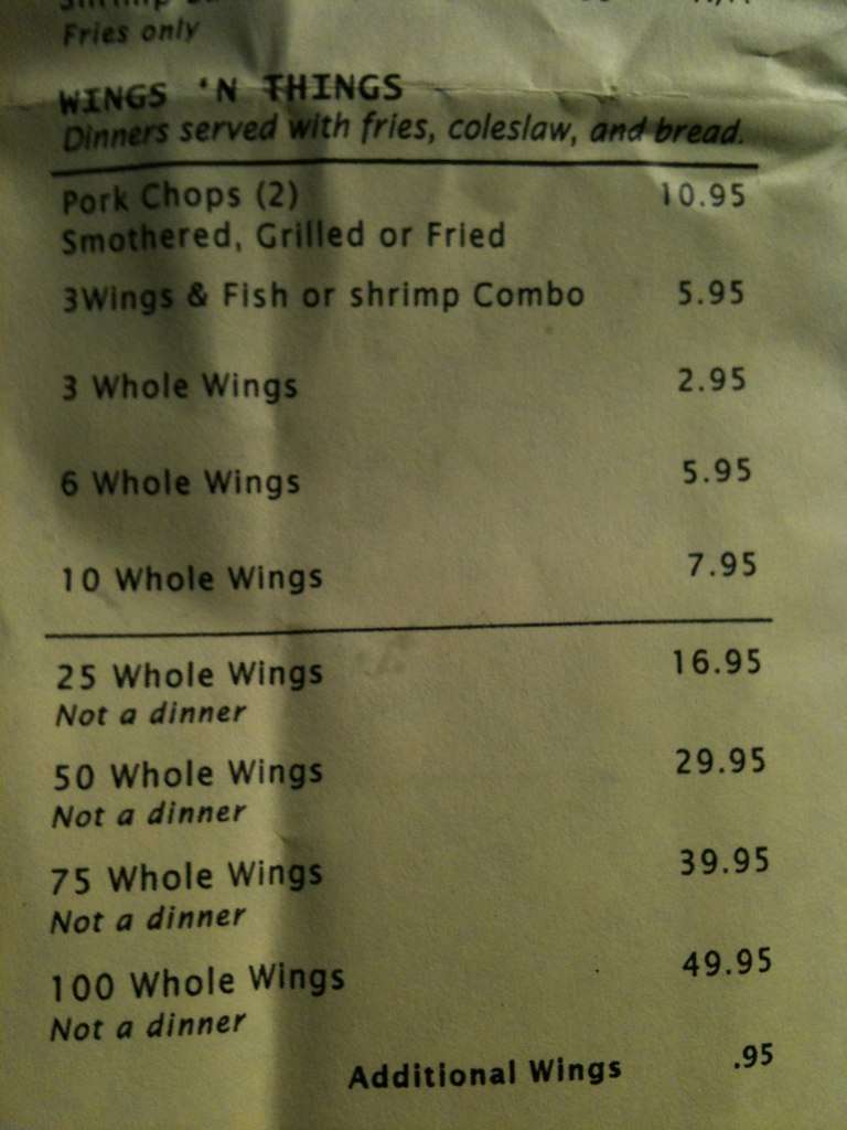 Menu at Lawshea's BBQ, Columbus, Morse Rd