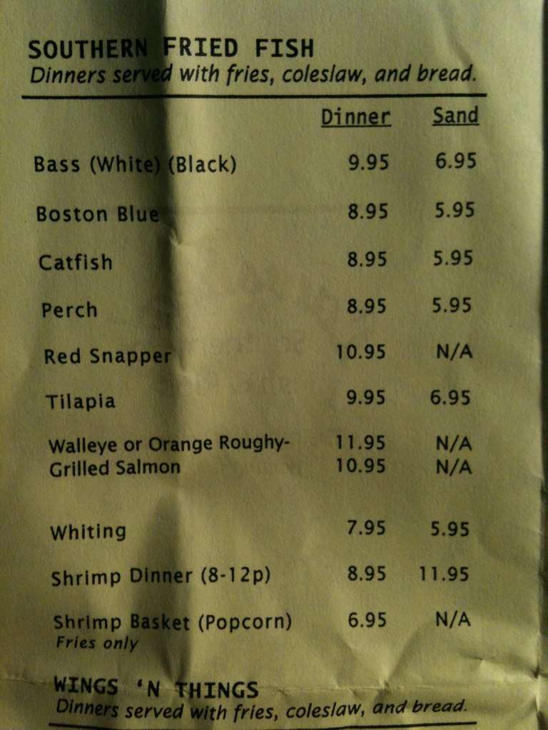 Menu at Lawshea's BBQ, Columbus, Morse Rd