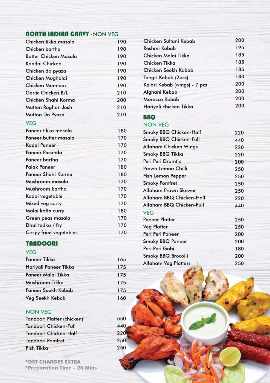 Raaju Sri Rayappas Restaurant menu
