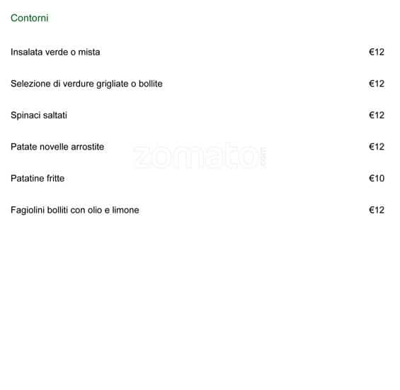 Menu di Il Giardino Bar 