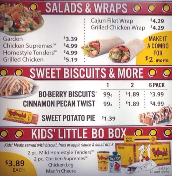 big biscuit lunch menu