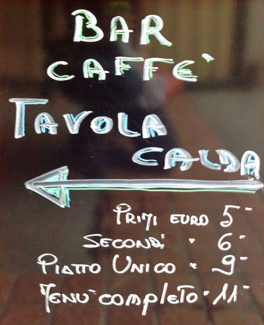 Menu di Caffettiamo 