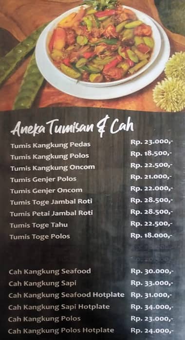 Menu Cibiuk Menu at Cibiuk Restaurant, Bekasi Regency