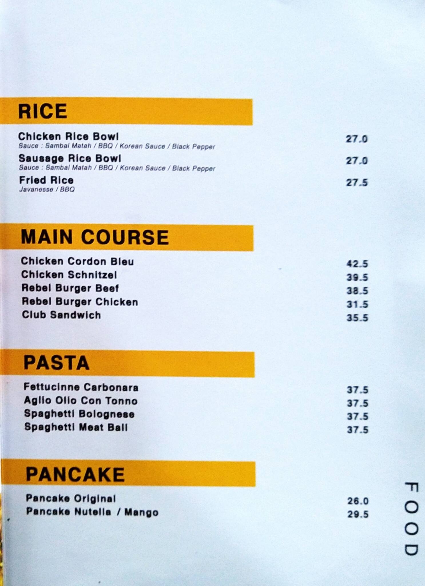 Coffee Toffee Menu Menu Untuk Coffee Toffee Cibubur Jakarta