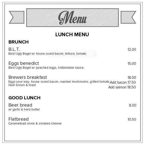 Good Neighbour Brew Bar Menu, Menu for Good Neighbour Brew Bar ...