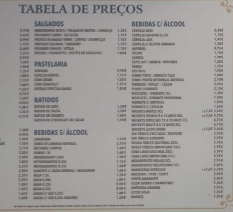 Talisma Program Menu Menu at Talismã restaurant, Lisbon