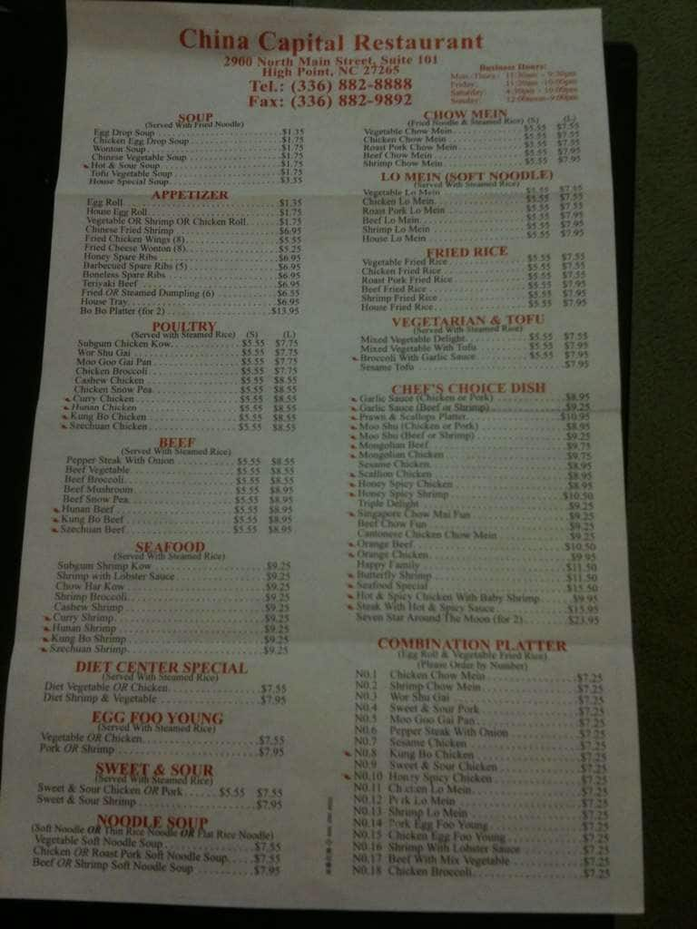 china point menu