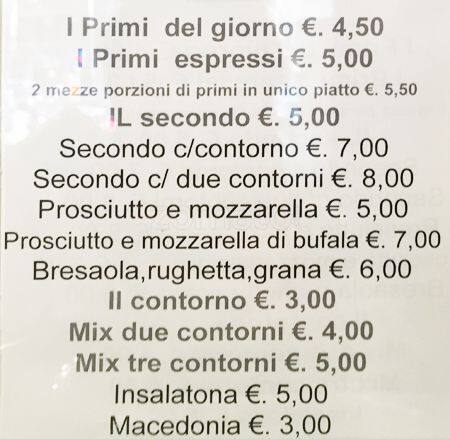 Menu de Babylon Cafe