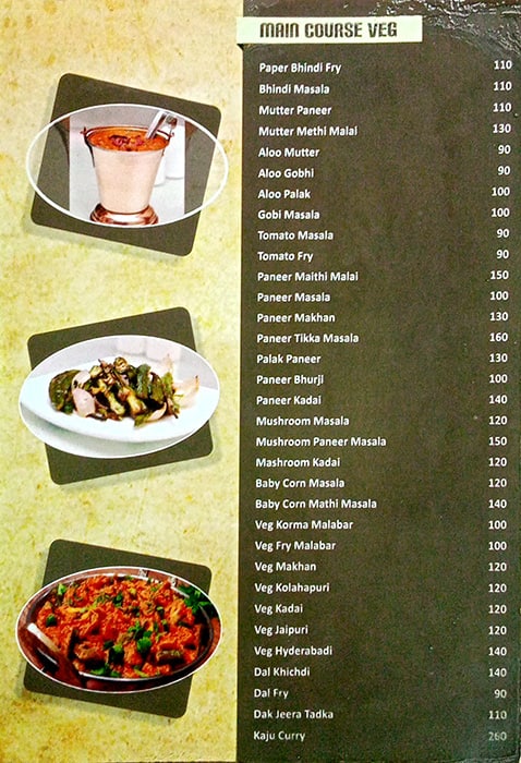 Hotel Fountain Plaza menu