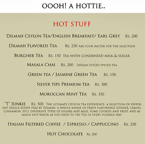 ZAZA menu