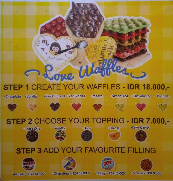 Mrs Waffles Menu Menu For Mrs Waffles Bogor Tengah