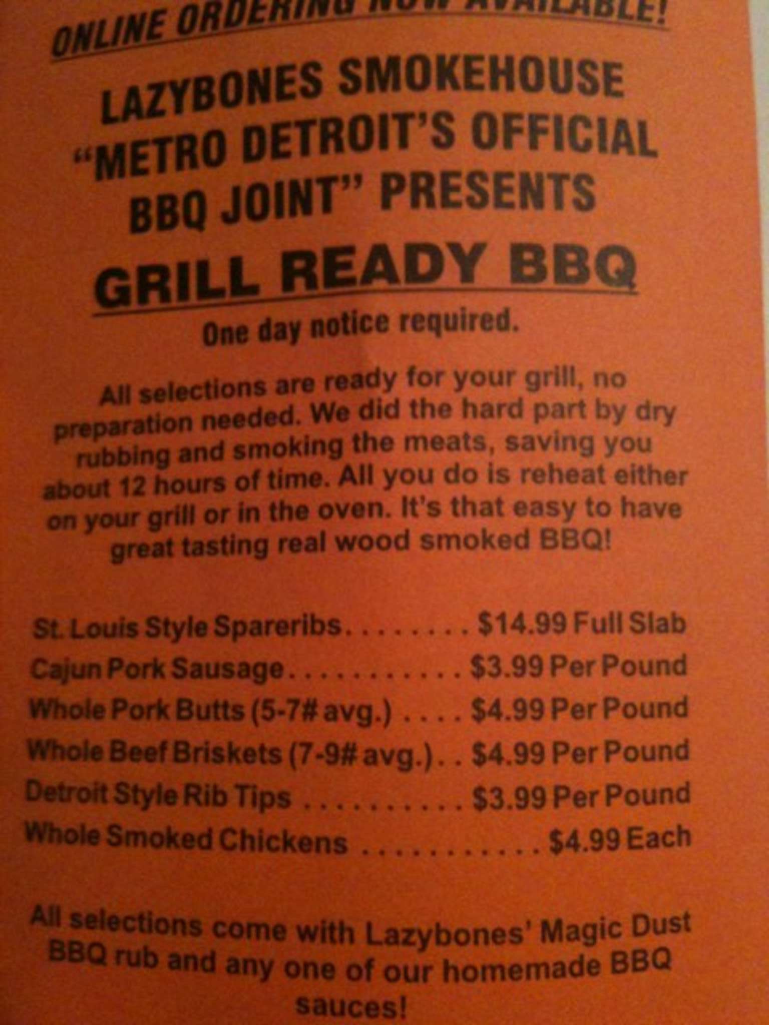 Lazybones Smokehouse Menu Menu For Lazybones Smokehouse Roseville Detroit Lazybones Smokehouse Menu Menu For Lazybones Smokehouse Roseville Detroit