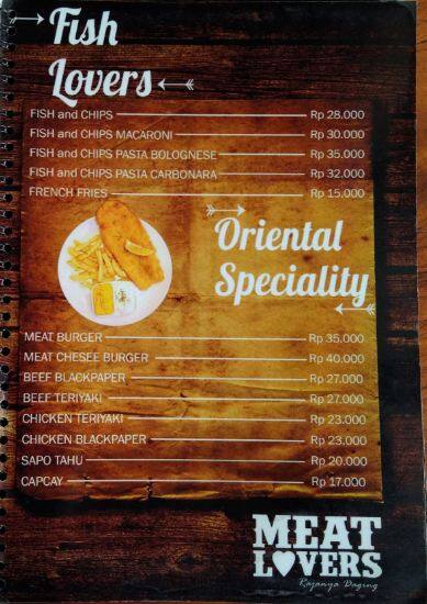 Meat Lovers Menu Menu For Meat Lovers Sukmajaya Depok