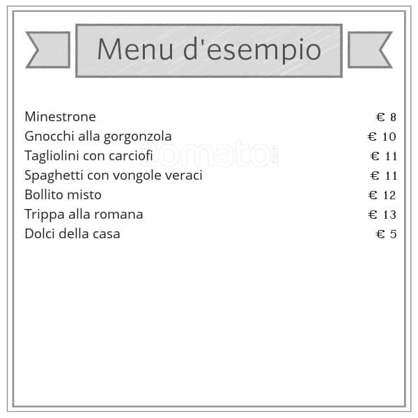 Menu di Hostaria lo Sgobbone 
