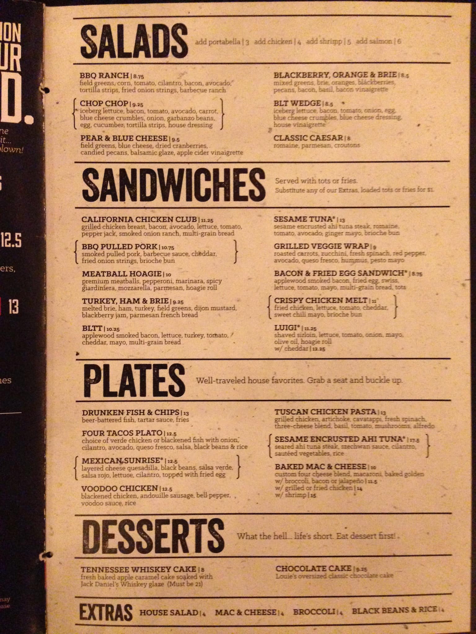 Bar Louie Menu Prices | Another Home Image Ideas 