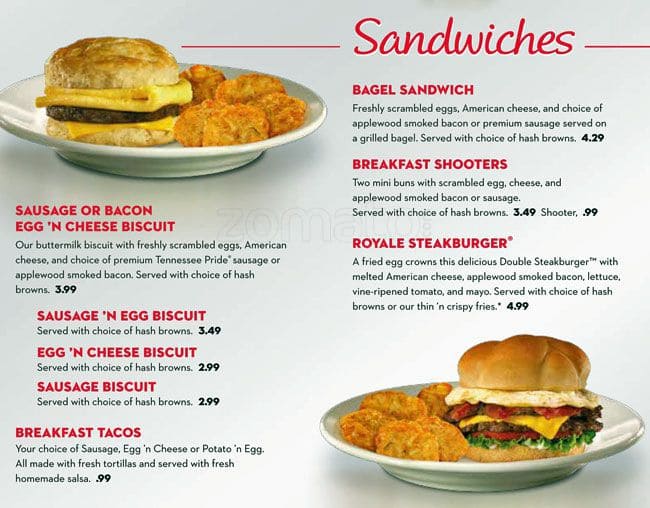 Menu at Steak 'n Shake fast food, Frankfort