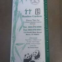 Bamboo Gardens Menu Menu For Bamboo Gardens Barre Barre