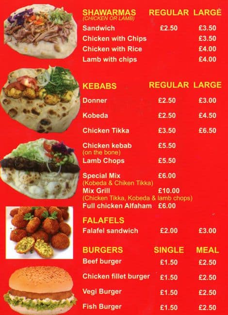 Al Baraka Shawarma Menu Menu For Al Baraka Shawarma Longsight