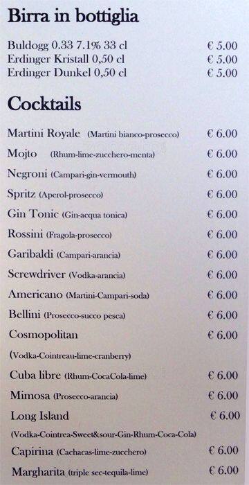Menu di Borgo 36 
