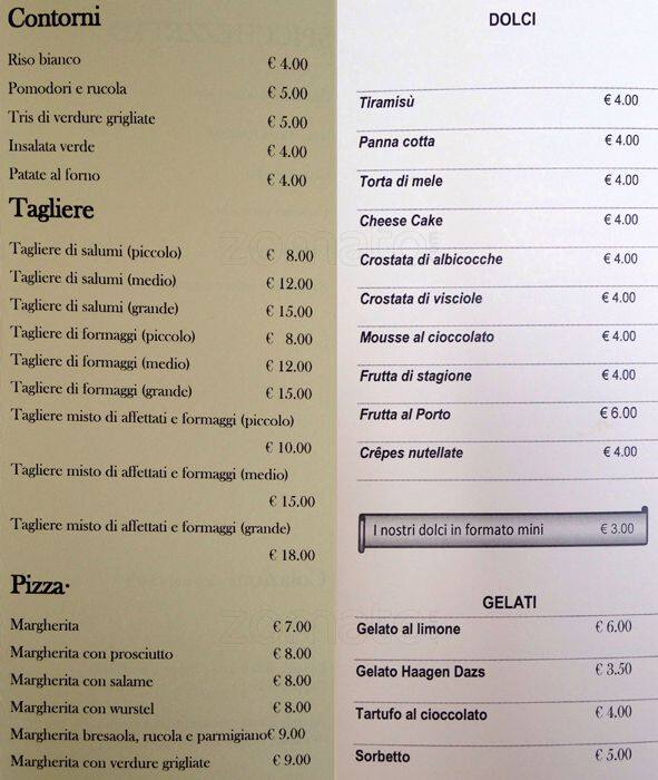 Menu di Borgo 36 