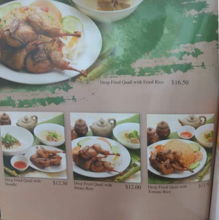 Menu at Battambang Cambodian Restaurant, Cabramatta