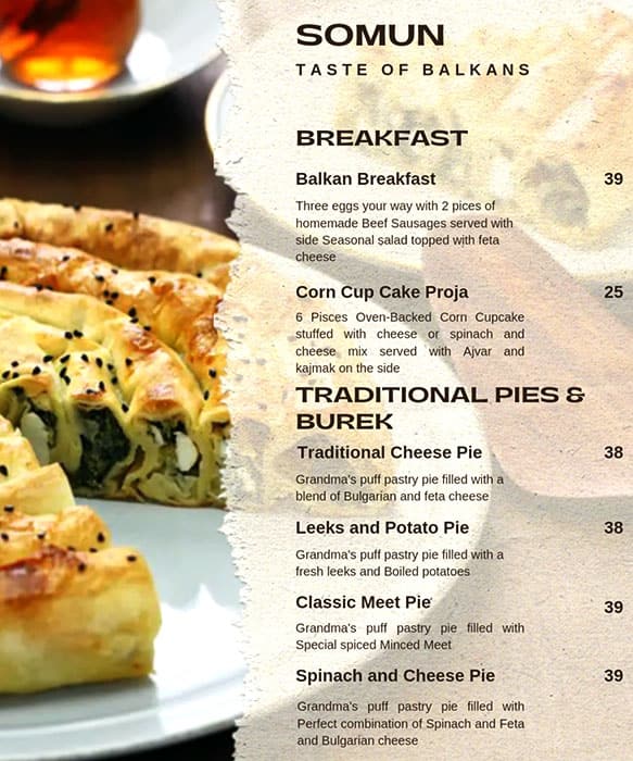 Menu of Somun by Rolling Pin, Jumeirah Lake Towers (JLT), Dubai