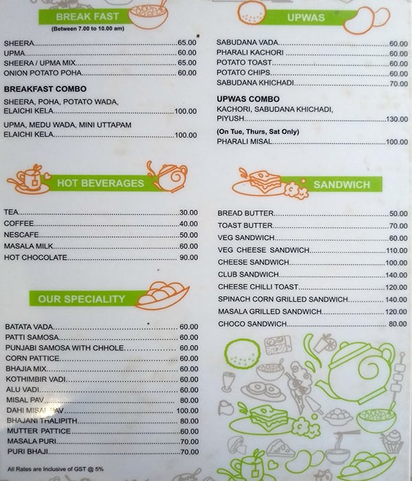 Jeevan Restaurant menu