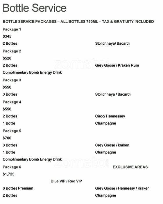 Remix Resto Lounge menu