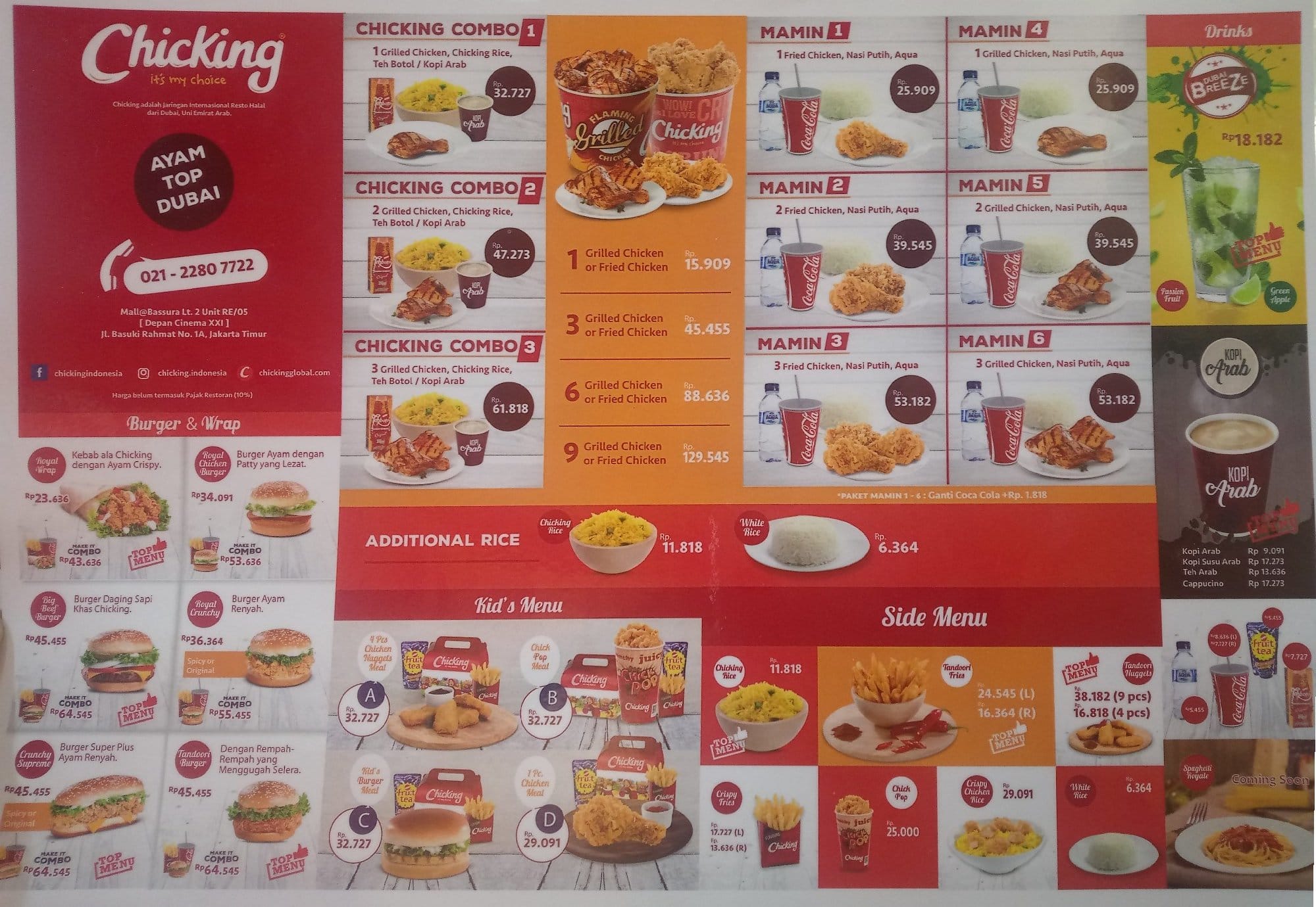 Chicking Menu, Menu for Chicking, Jatinegara, Jakarta - Zomato Indonesia