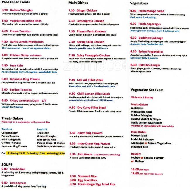 Lemongrass Menu, Menu for Lemongrass, Camden Town, London Zomato UK