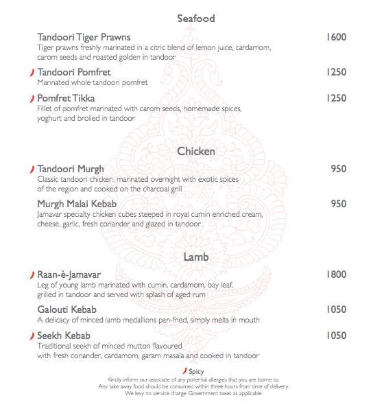 Jamavar - The Leela Palace, MRC Nagar, Chennai - Restaurant - Zomato
