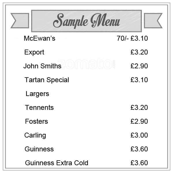 Silver Wing menu