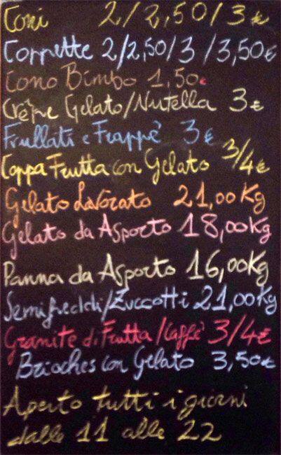 Menu di Il Pellicano 