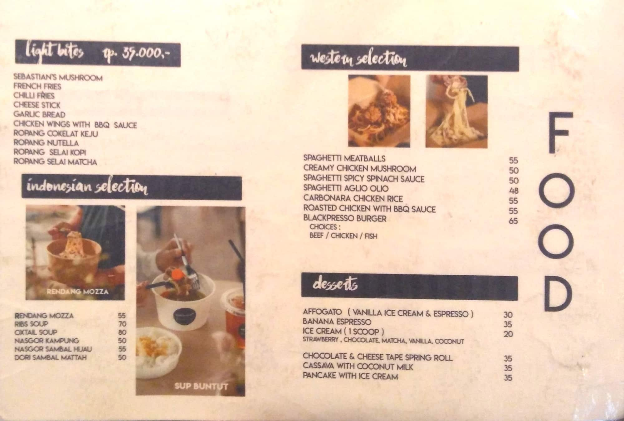 Sebastian Coffee Kitchen Menu Zomato Indonesia