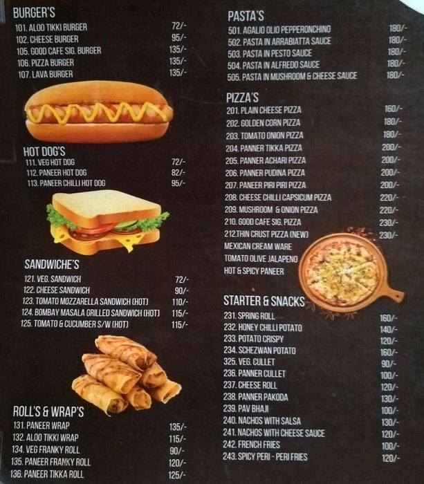 Good Bakery Menu Menu For Good Bakery Nishatganj Lucknow