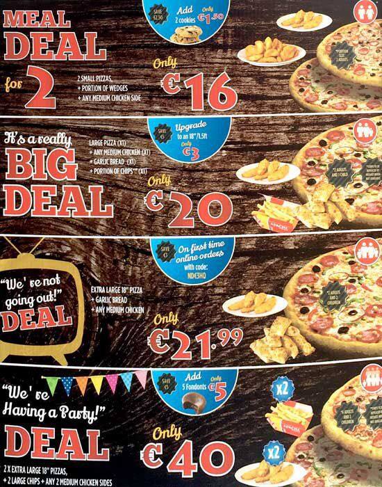 Apache Pizza menu