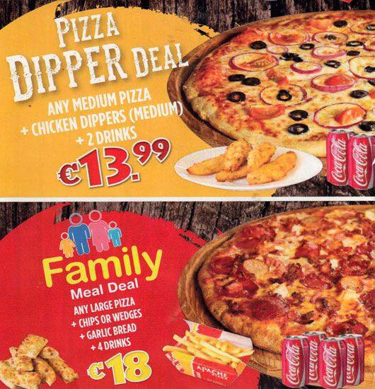 Apache Pizza menu