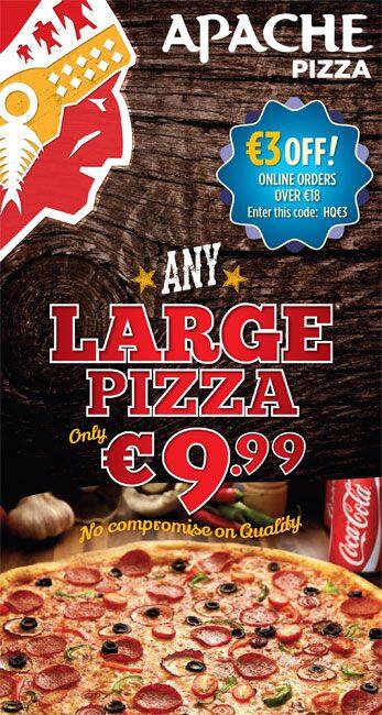 Apache Pizza menu