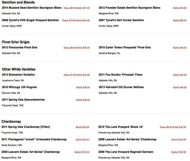 Menu at The Mustard Seed Asian Restaurant, Hahndorf