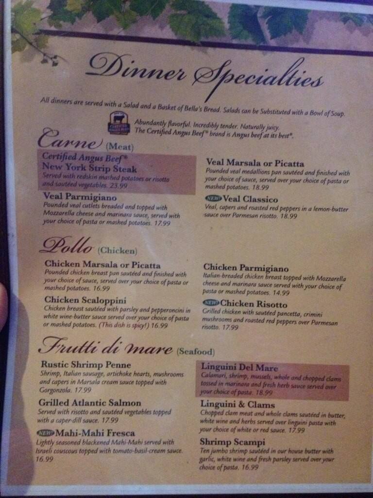 Bella S Menu Menu Para Bella S Banner Elk Banner Elk